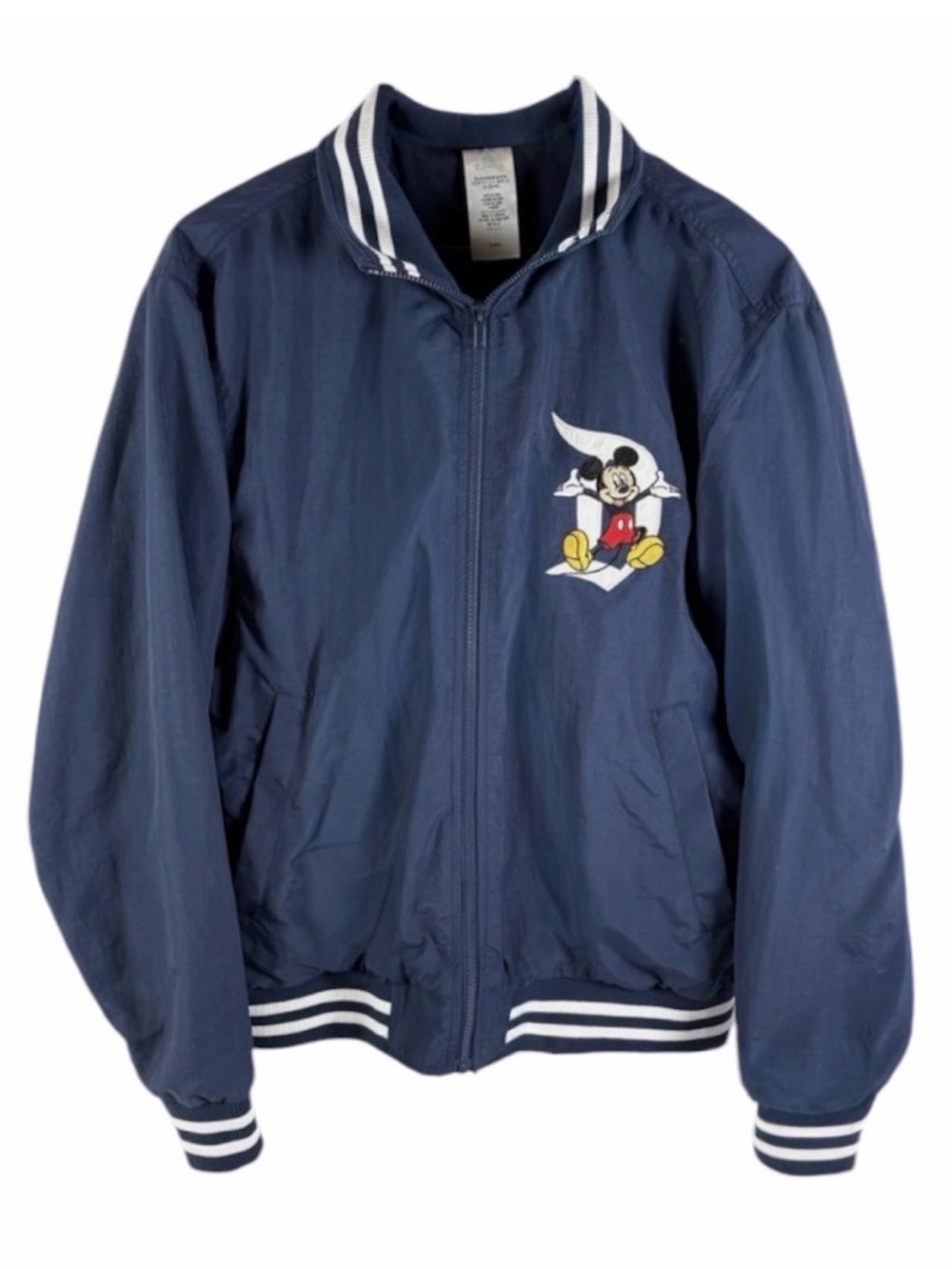 Disney Navy Blue Mickey Mouse Zip-Up Bomber Jacket